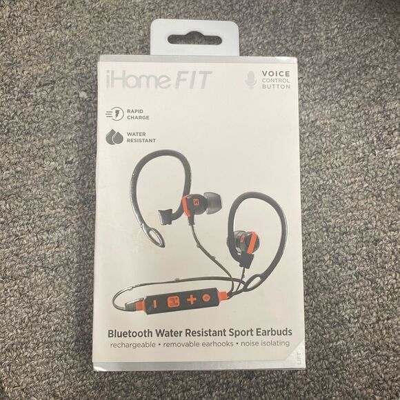 iHome Fit Bluetooth water Resistant sport earbuds - Picture 1 of 3